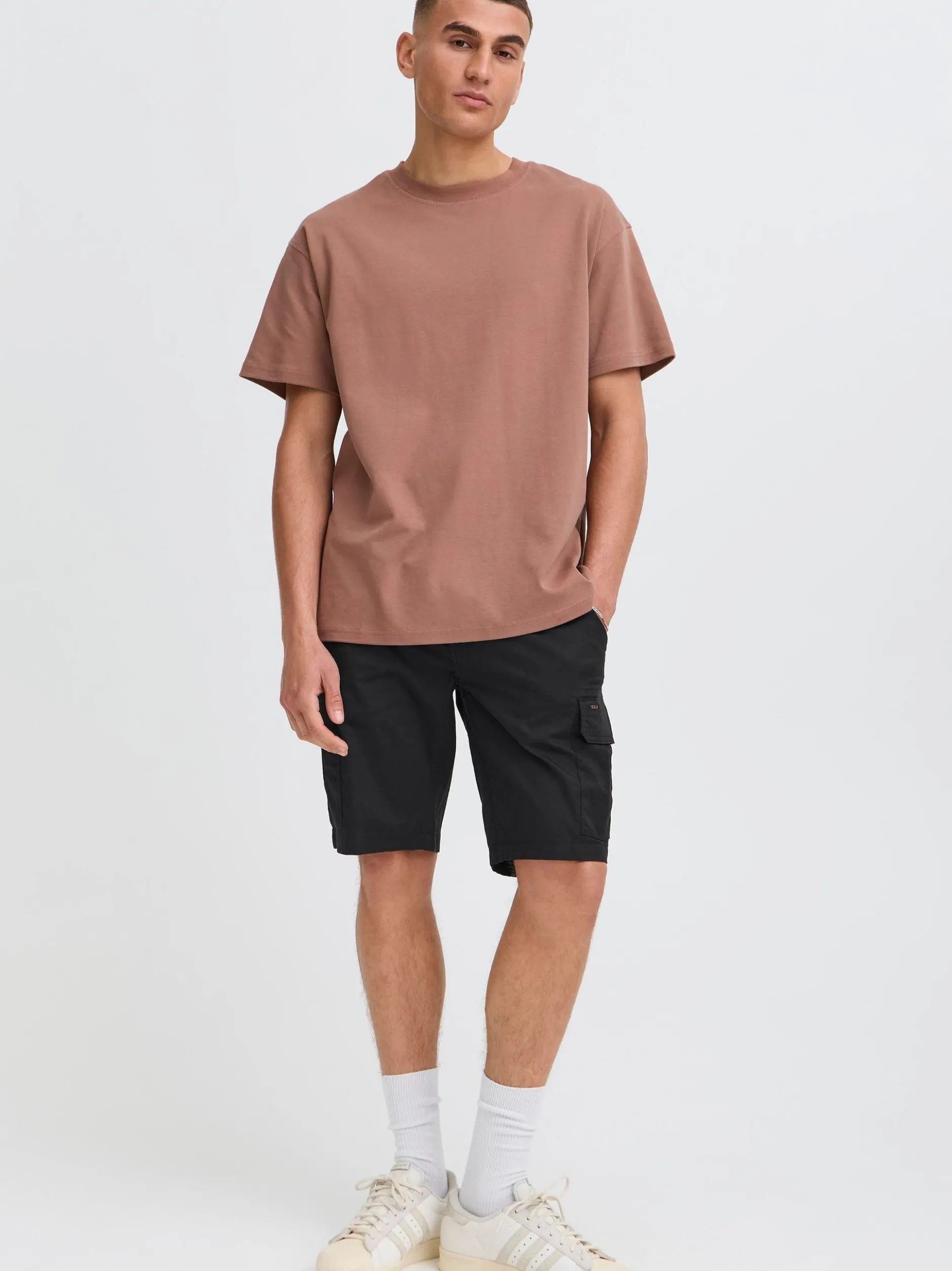 Solid Herren Cargoshorts - SDKallant in schwarz