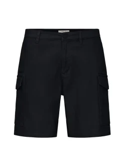 Solid Herren Cargoshorts - SDMohan Stretch in schwarz