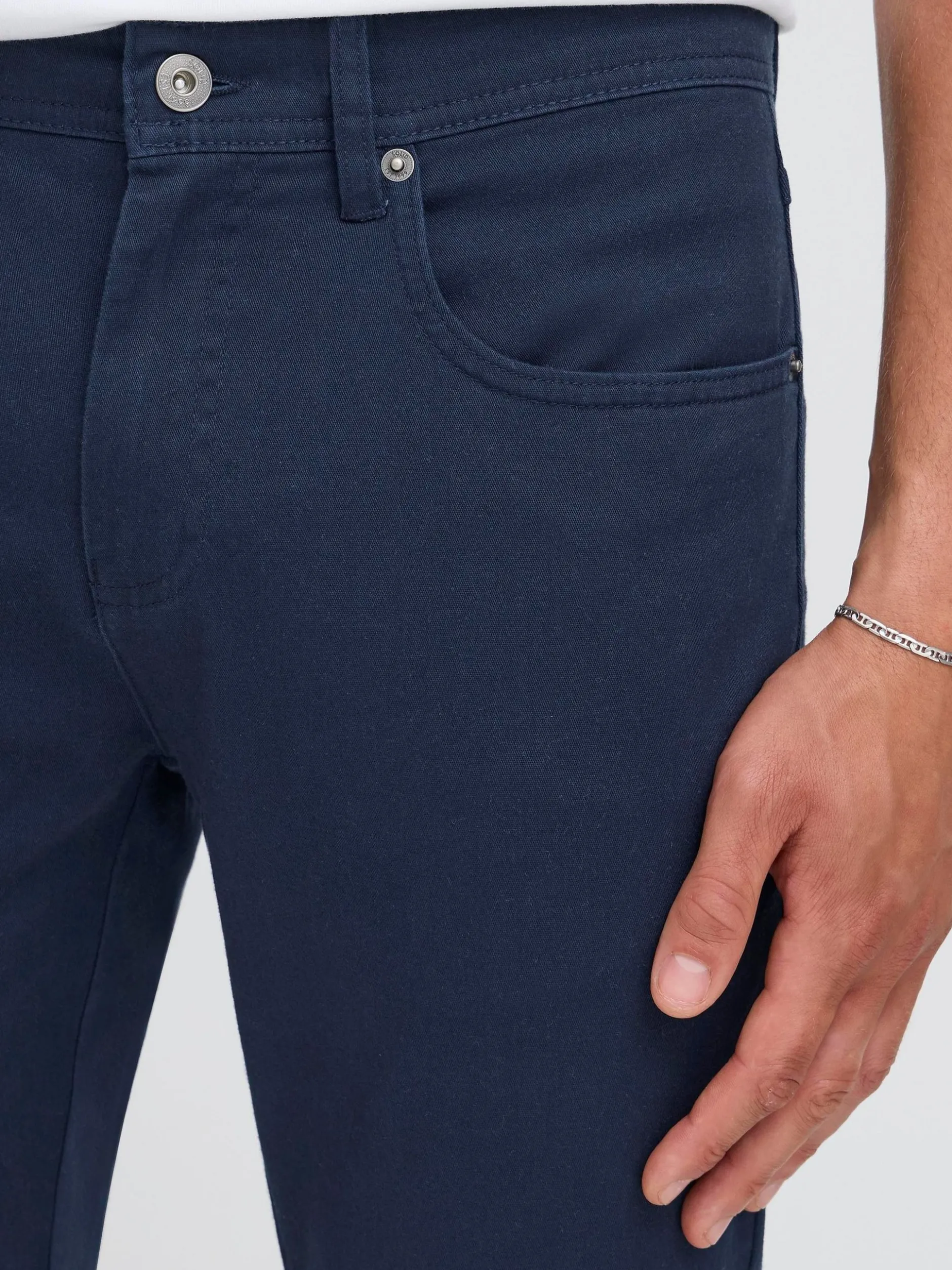 Solid Herren Chinohose - SDChai in blau