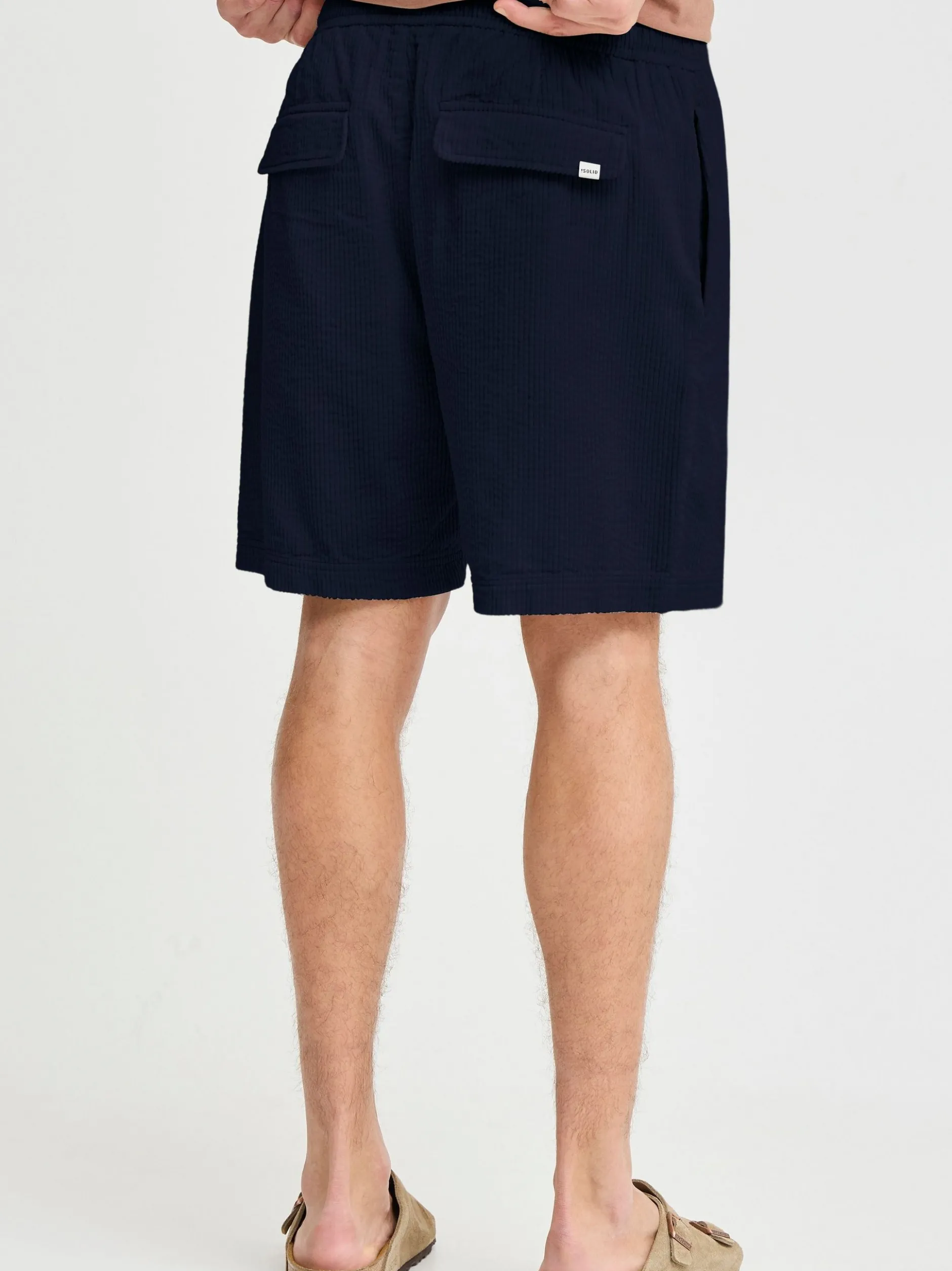 Solid Herren Chinoshorts - SDAlann in blau