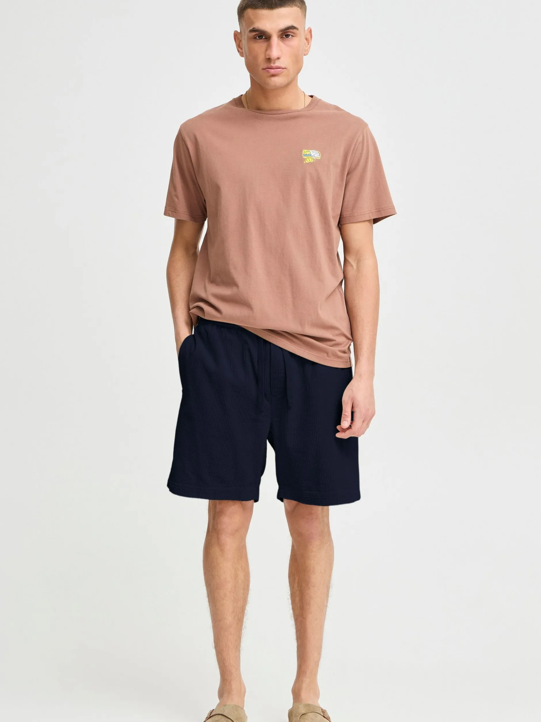 Solid Herren Chinoshorts - SDAlann in blau