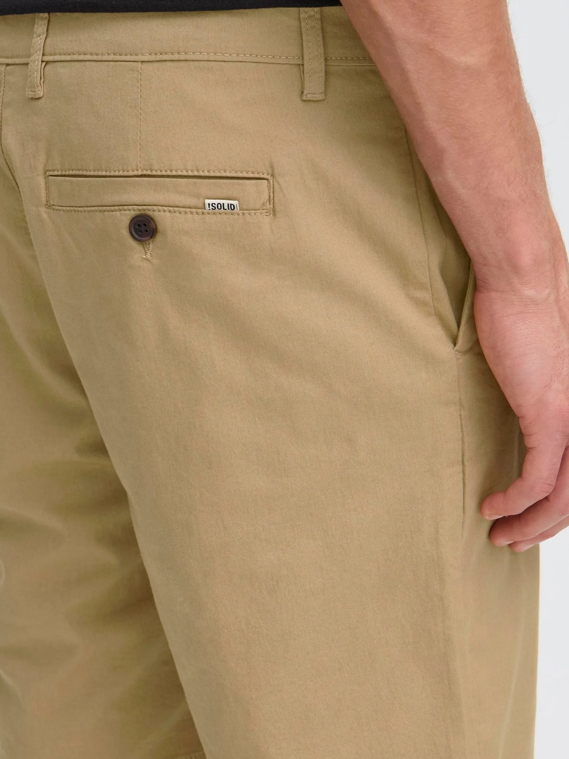Solid Herren Chinoshorts - SDKakan in beige