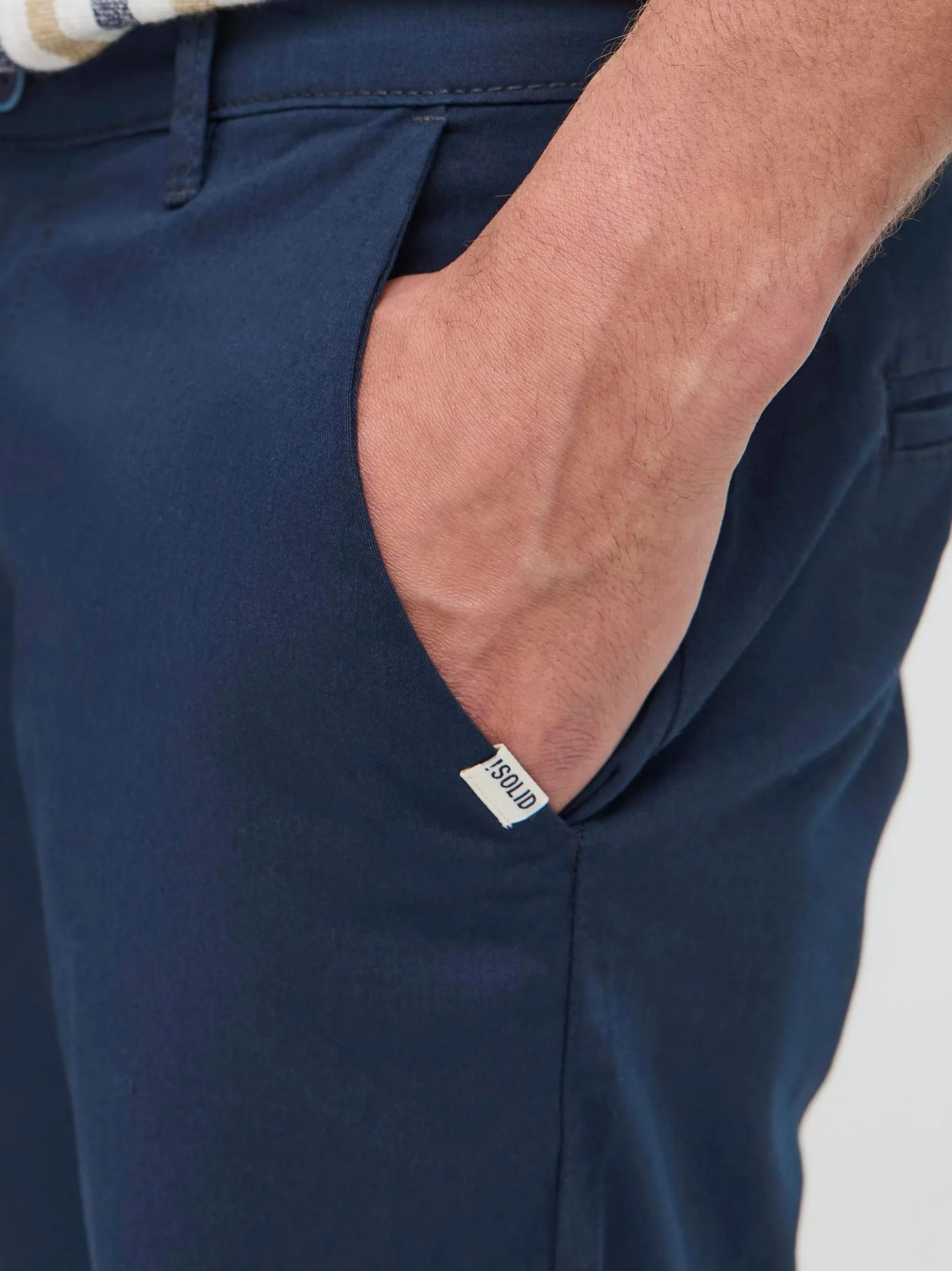 Solid Herren Chinoshorts - SDKalaik in blau