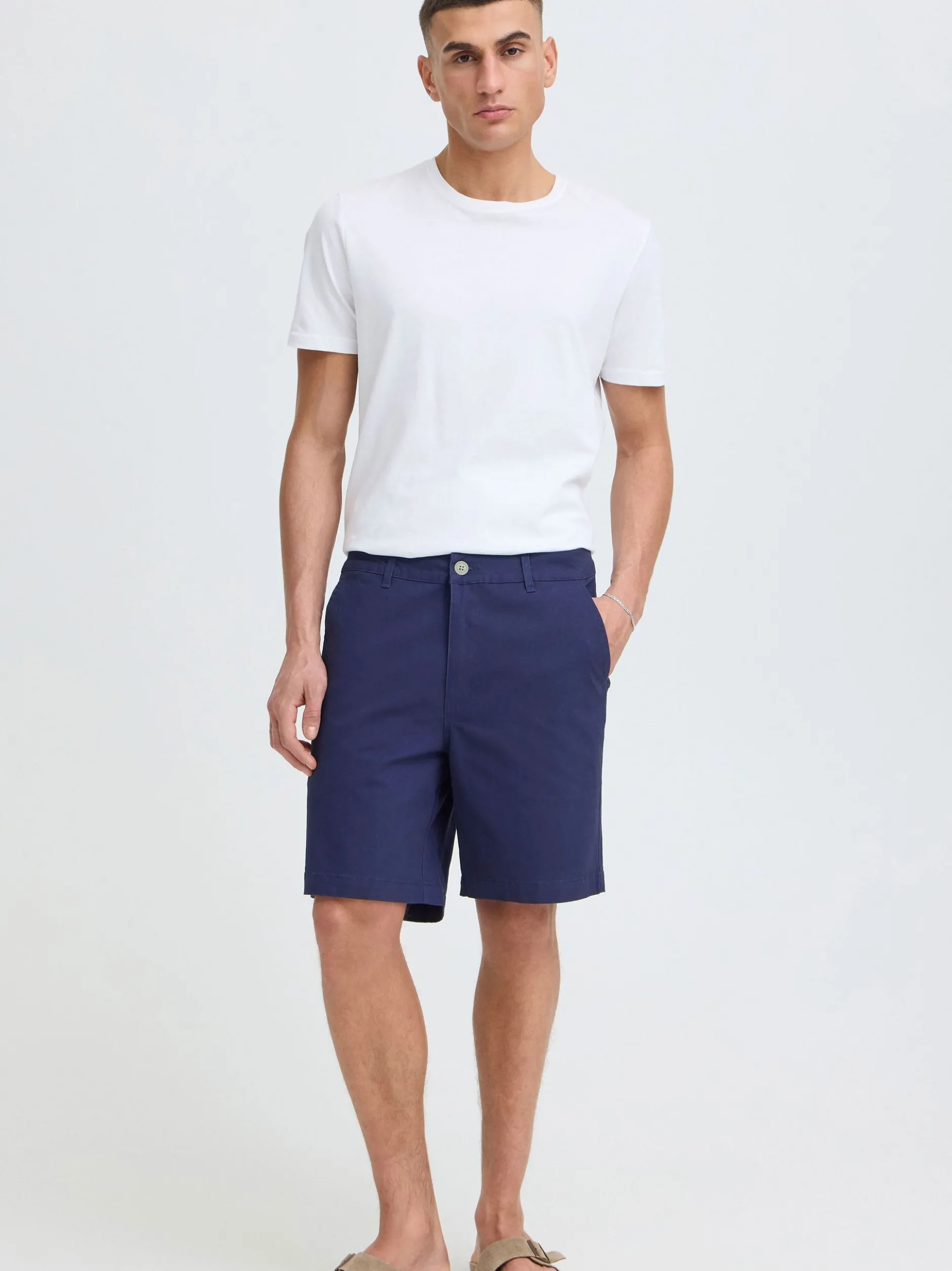 Solid Herren Chinoshorts - SDLiam in blau