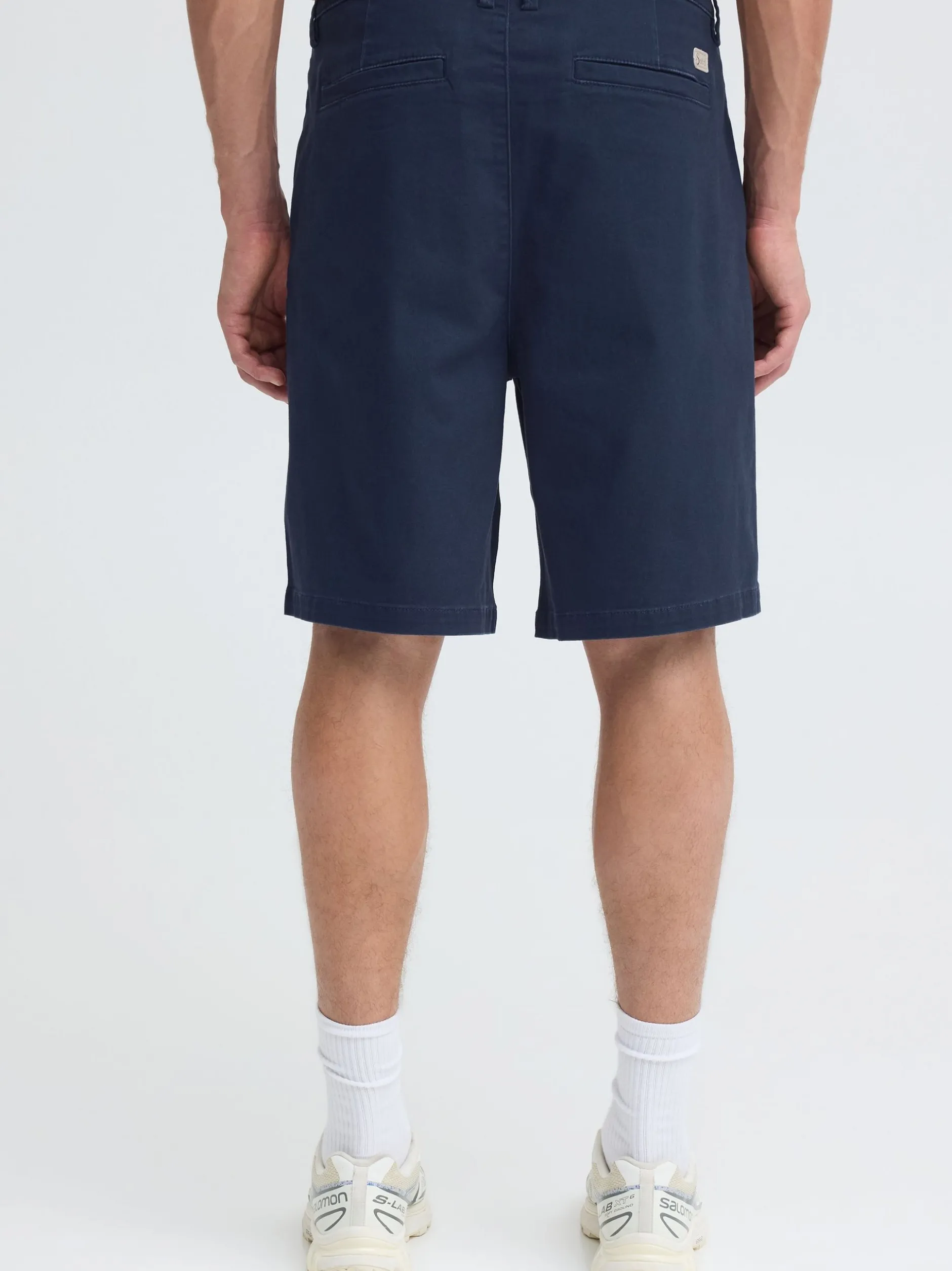 Solid Herren Chinoshorts - SDMohan Relaxed Fit in blau