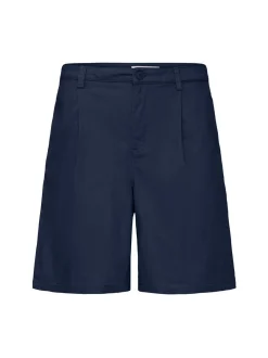 Solid Herren Chinoshorts - SDMohan Relaxed Fit in blau