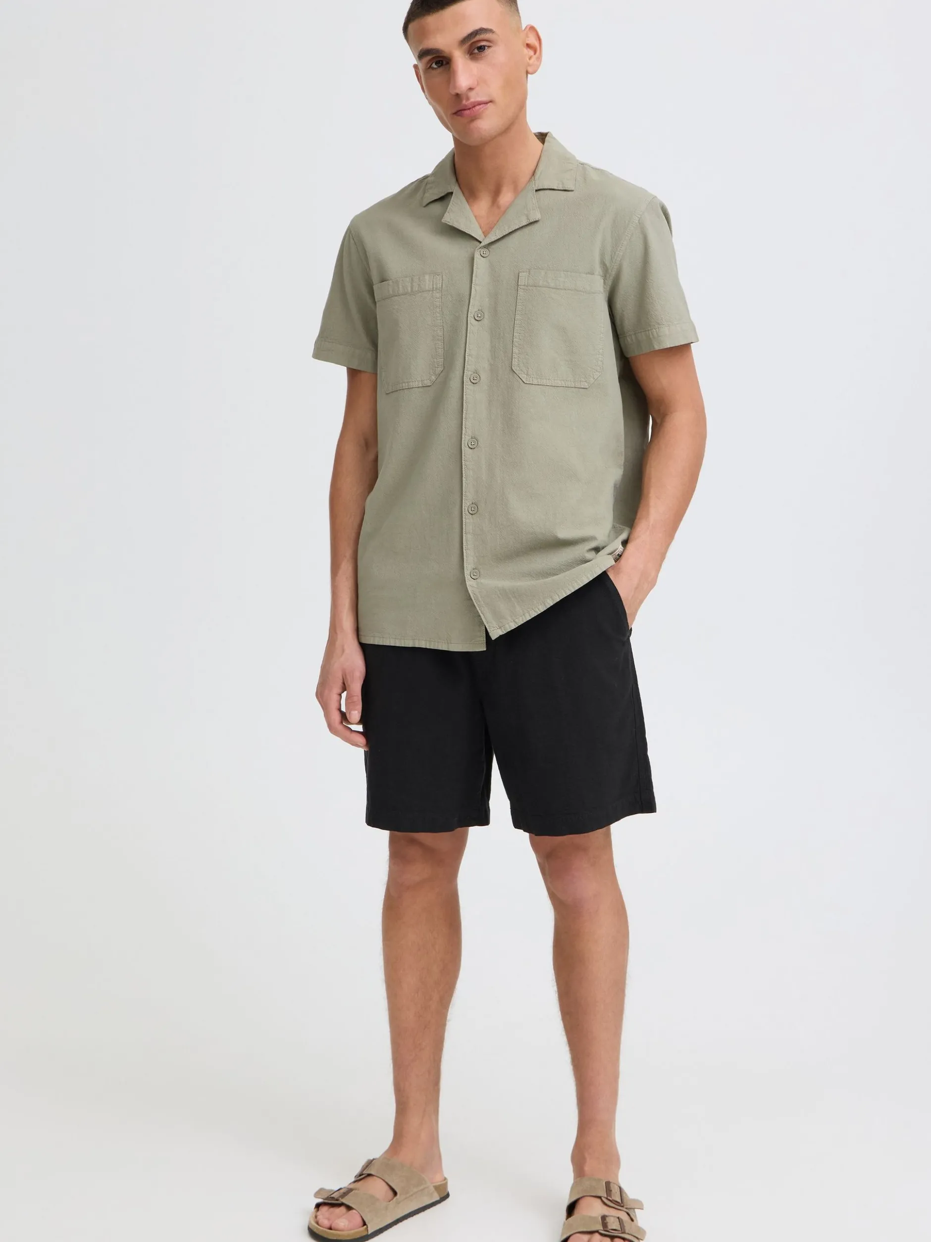 Solid Herren Chinoshorts - SDNeel in schwarz