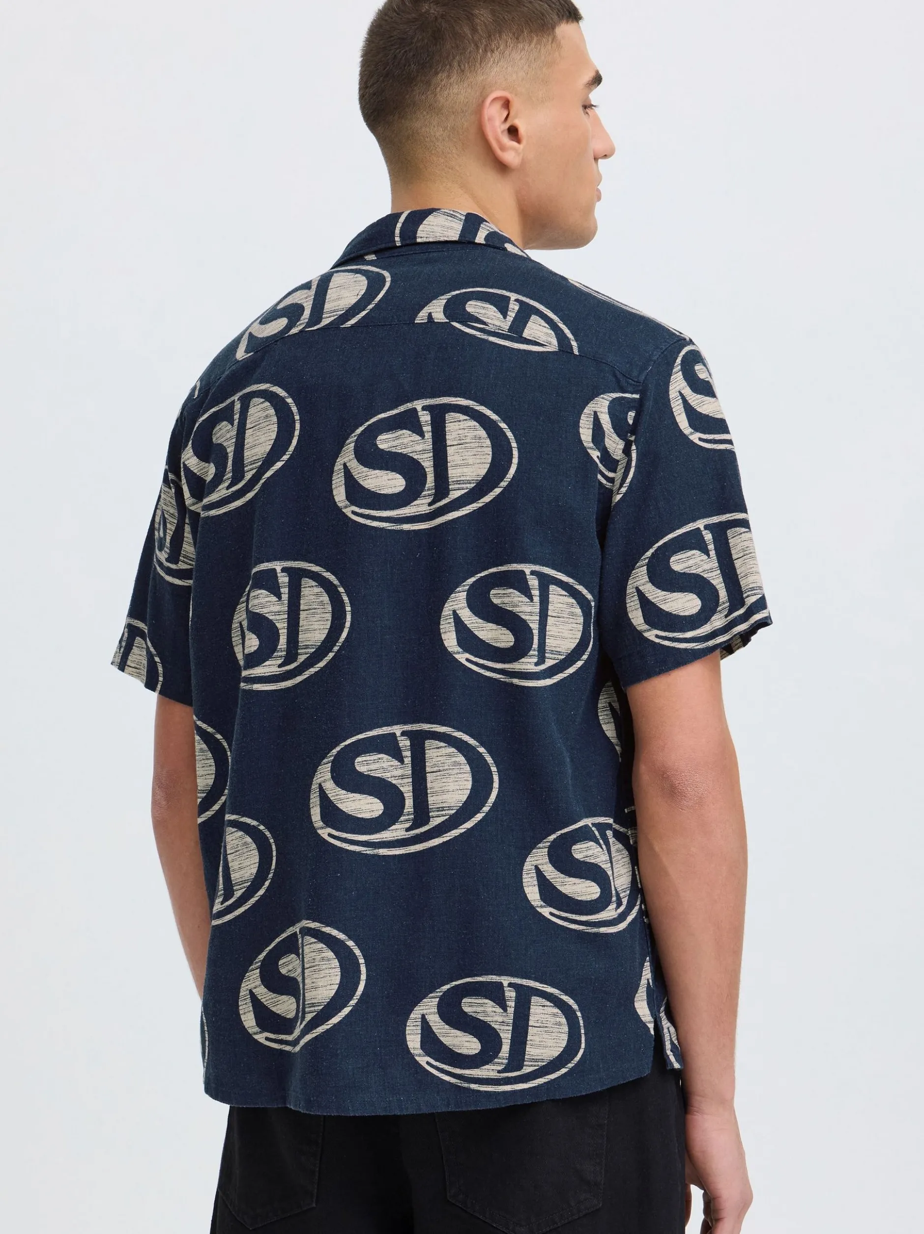 Solid Herren Hemd SDUte in blau
