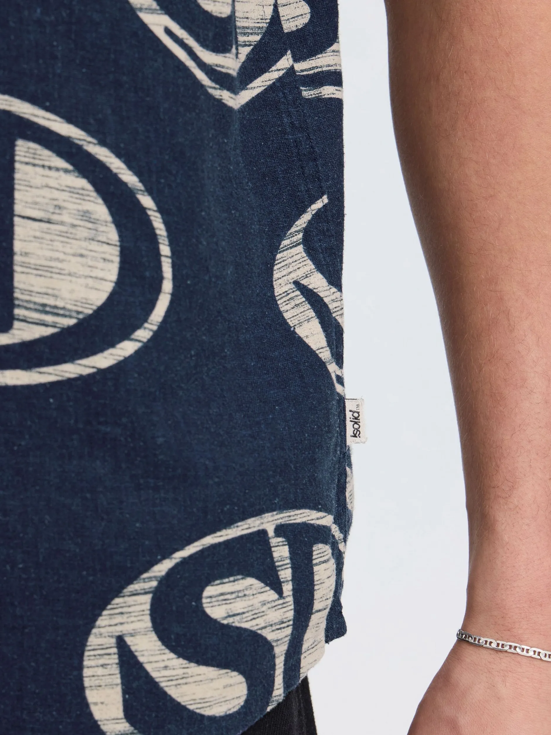 Solid Herren Hemd SDUte in blau