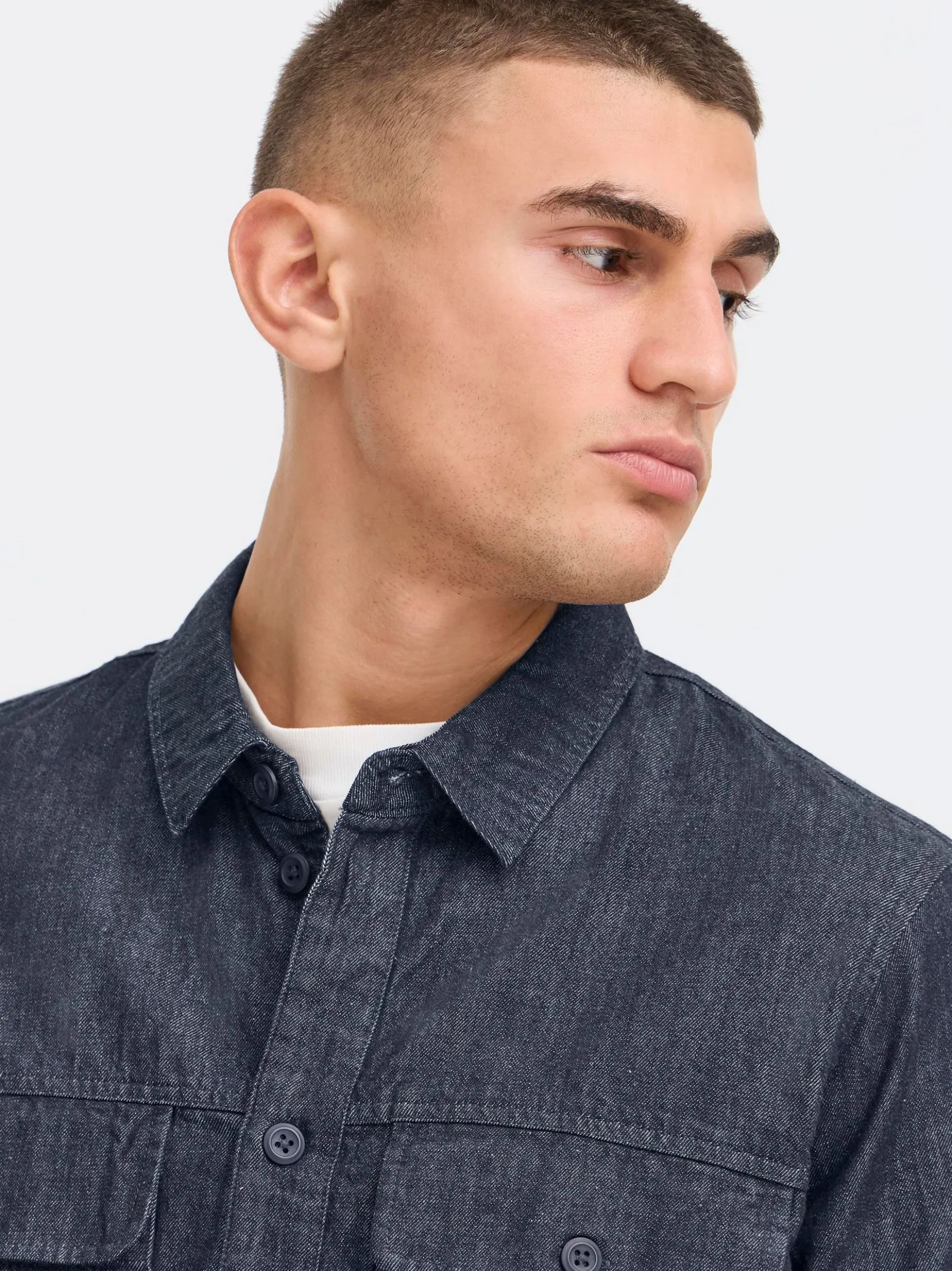 Solid Herren Jeanshemd - SDRogue in denim
