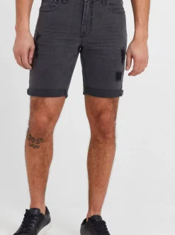 Solid Herren Jeansshorts - SDNoyton in grau