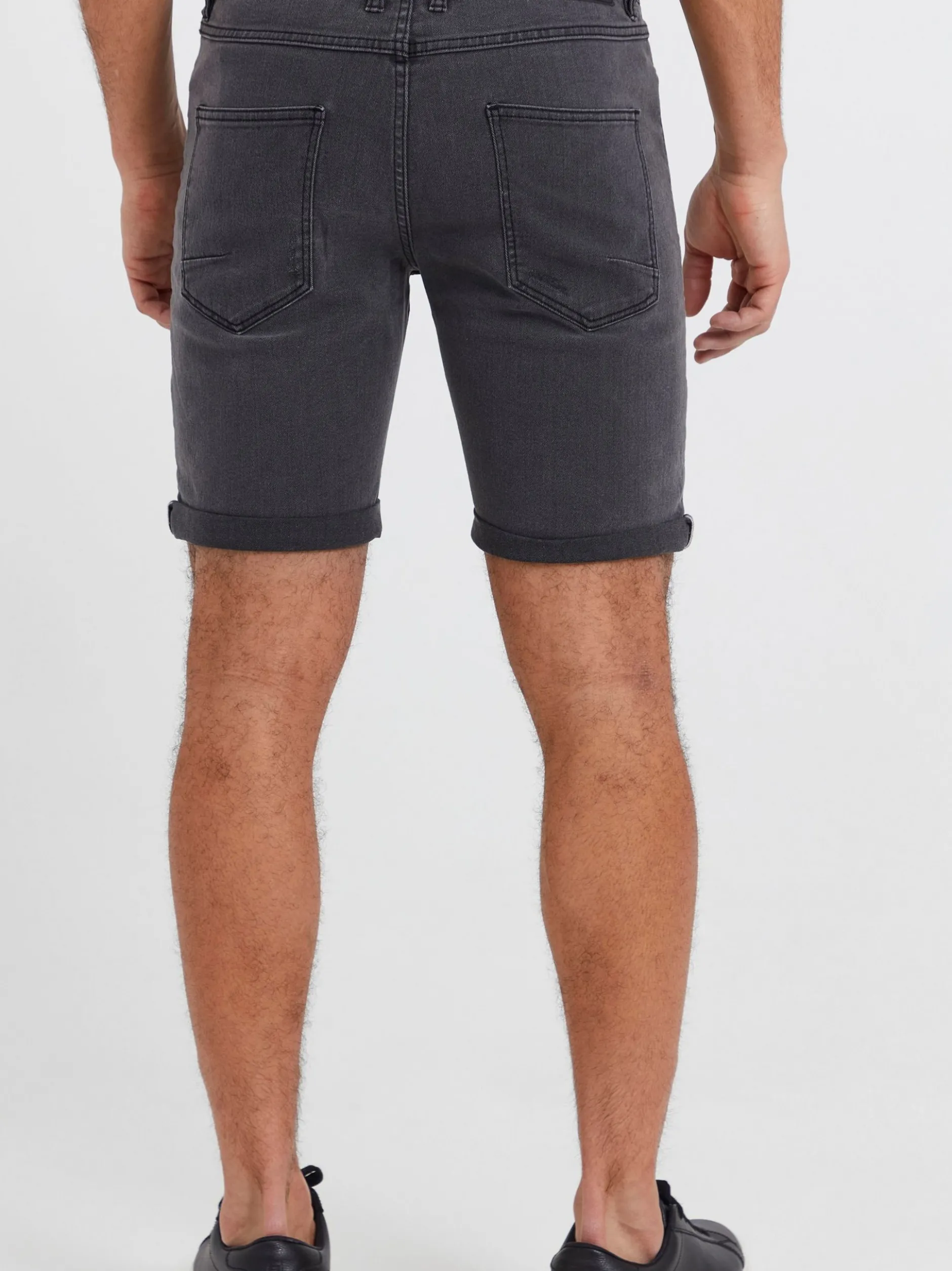 Solid Herren Jeansshorts - SDNoyton in grau