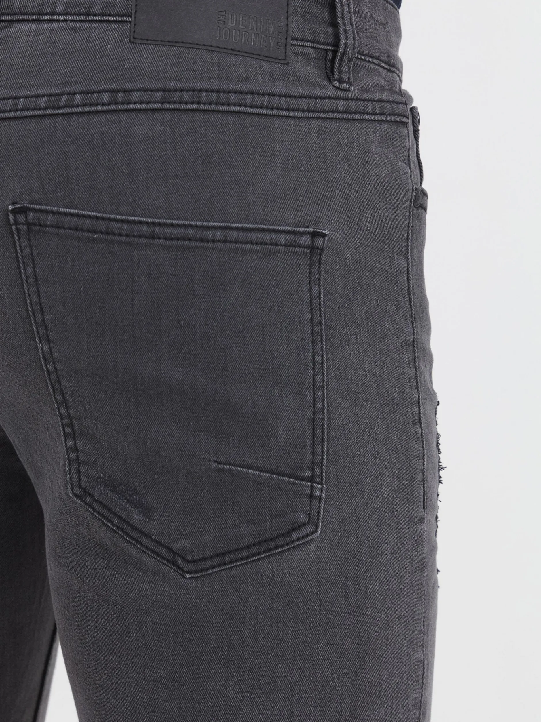 Solid Herren Jeansshorts - SDNoyton in grau