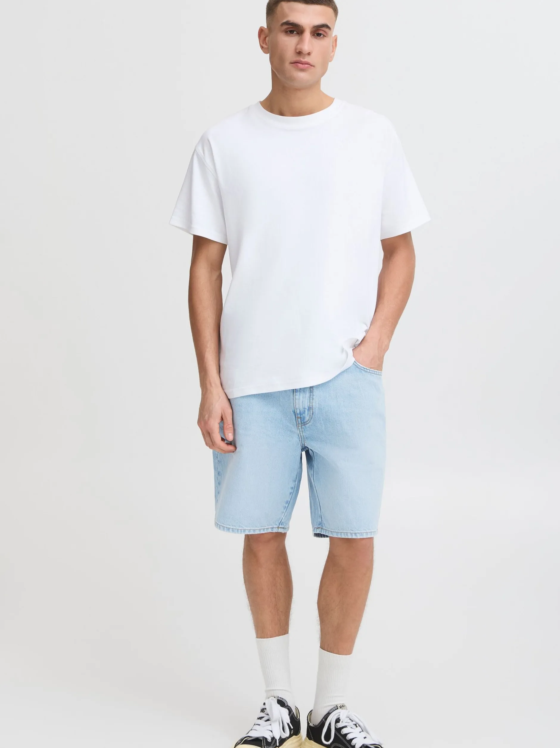 Solid Herren Jeansshorts - SDRyan in hellblau
