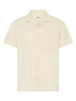 Solid Herren Kurzarmhemd - SDLitt in beige
