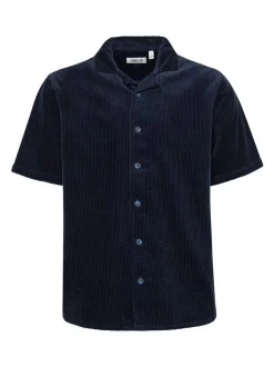 Solid Herren Kurzarmhemd - SDOban in blau