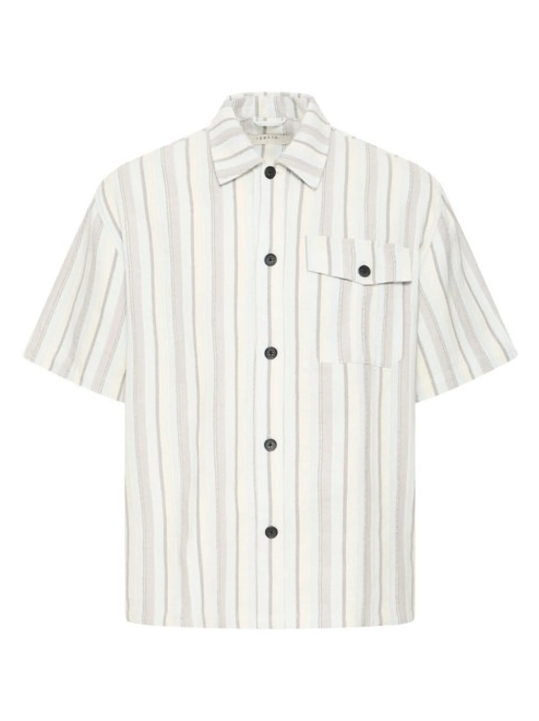 Solid Herren Kurzarmhemd - SDUmber in beige