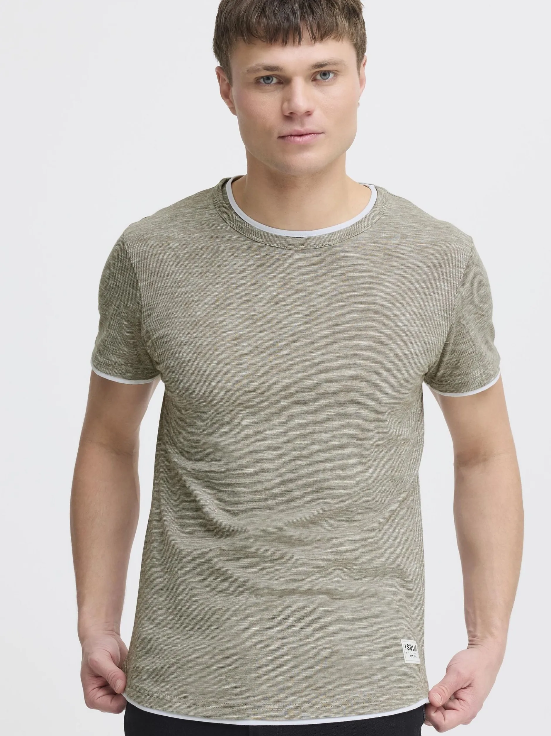 Solid Herren Kurzarmshirt - SDRigos in oliv