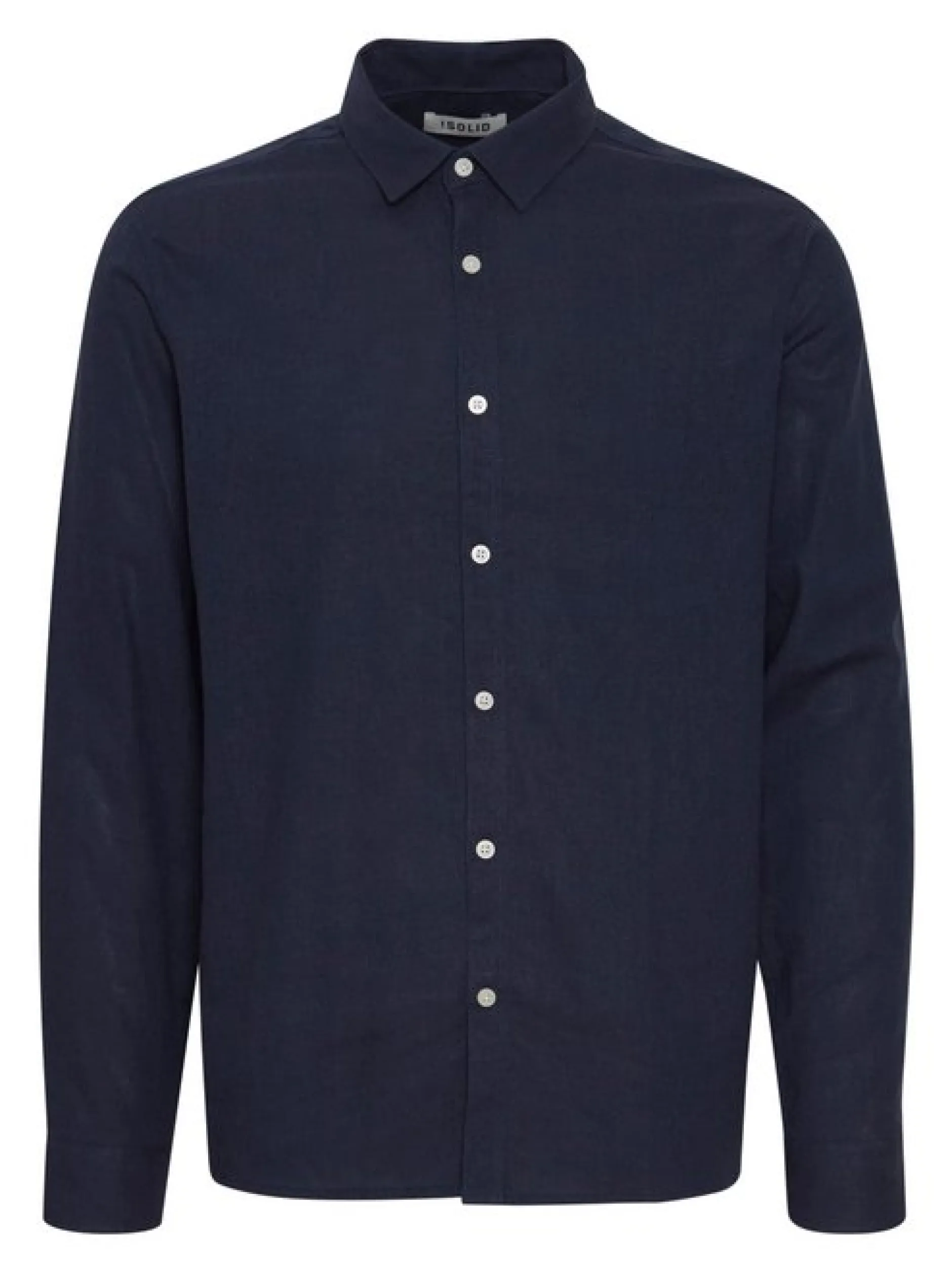 Solid Herren Langarmhemd - SDEnea in blau