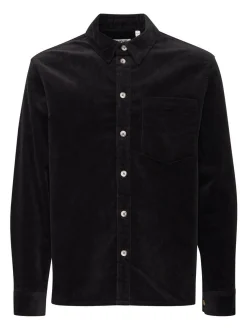 Solid Herren Langarmhemd - SDMeyer in schwarz