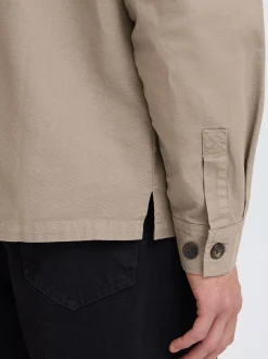 Solid Herren Langarmhemd - SDUgden in beige