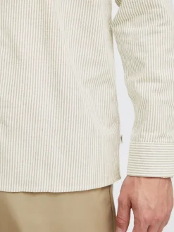 Solid Herren Langarmshirt - SDVal in beige
