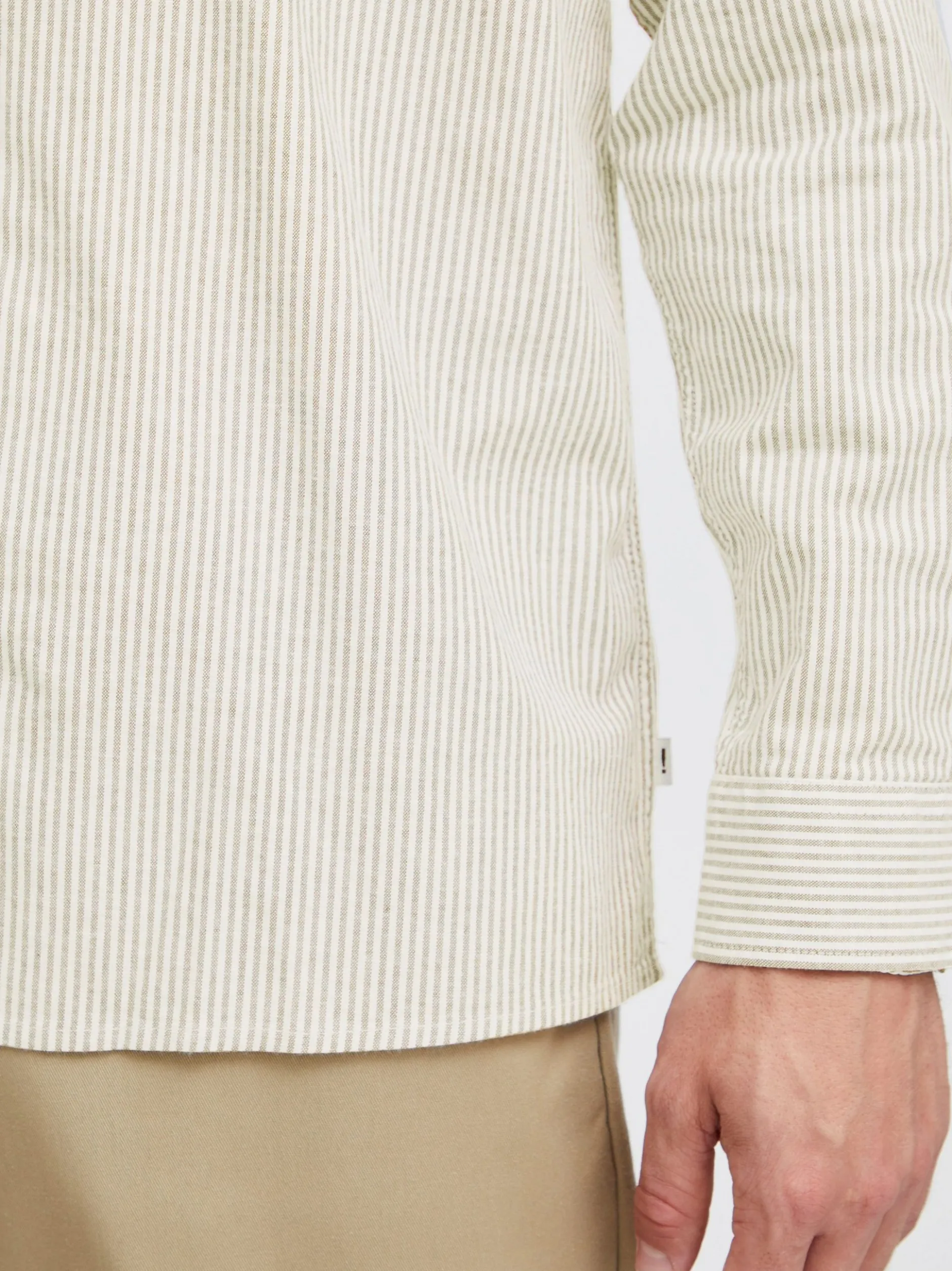 Solid Herren Langarmshirt - SDVal in beige