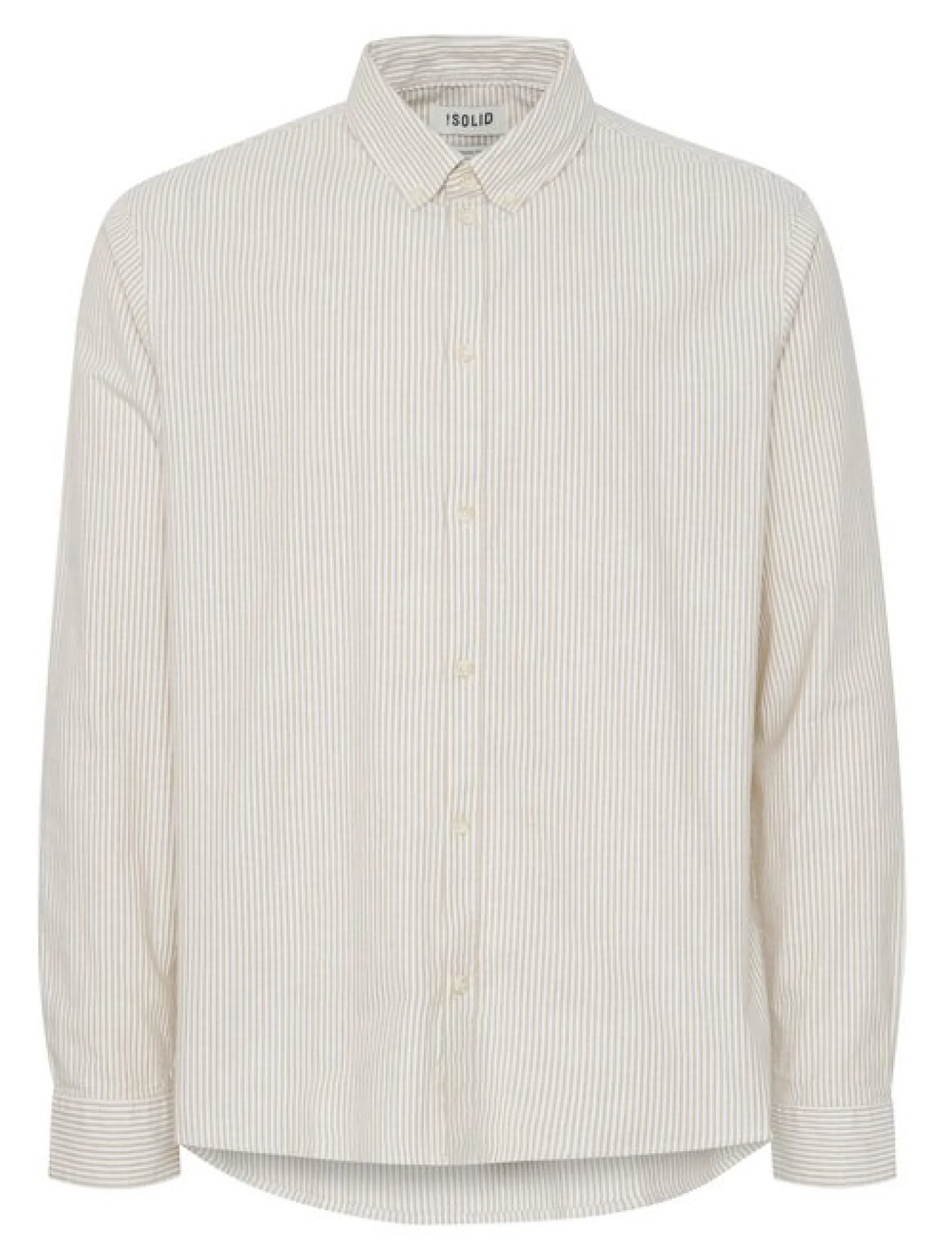 Solid Herren Langarmshirt - SDVal in beige
