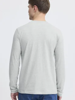 Solid Herren Langarmshirt - SDOdatten in grau schwarz