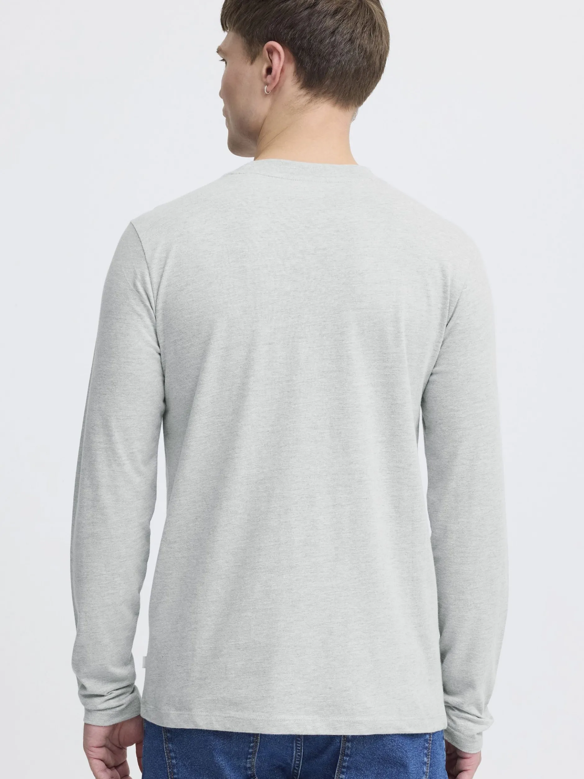 Solid Herren Langarmshirt - SDOdatten in grau schwarz
