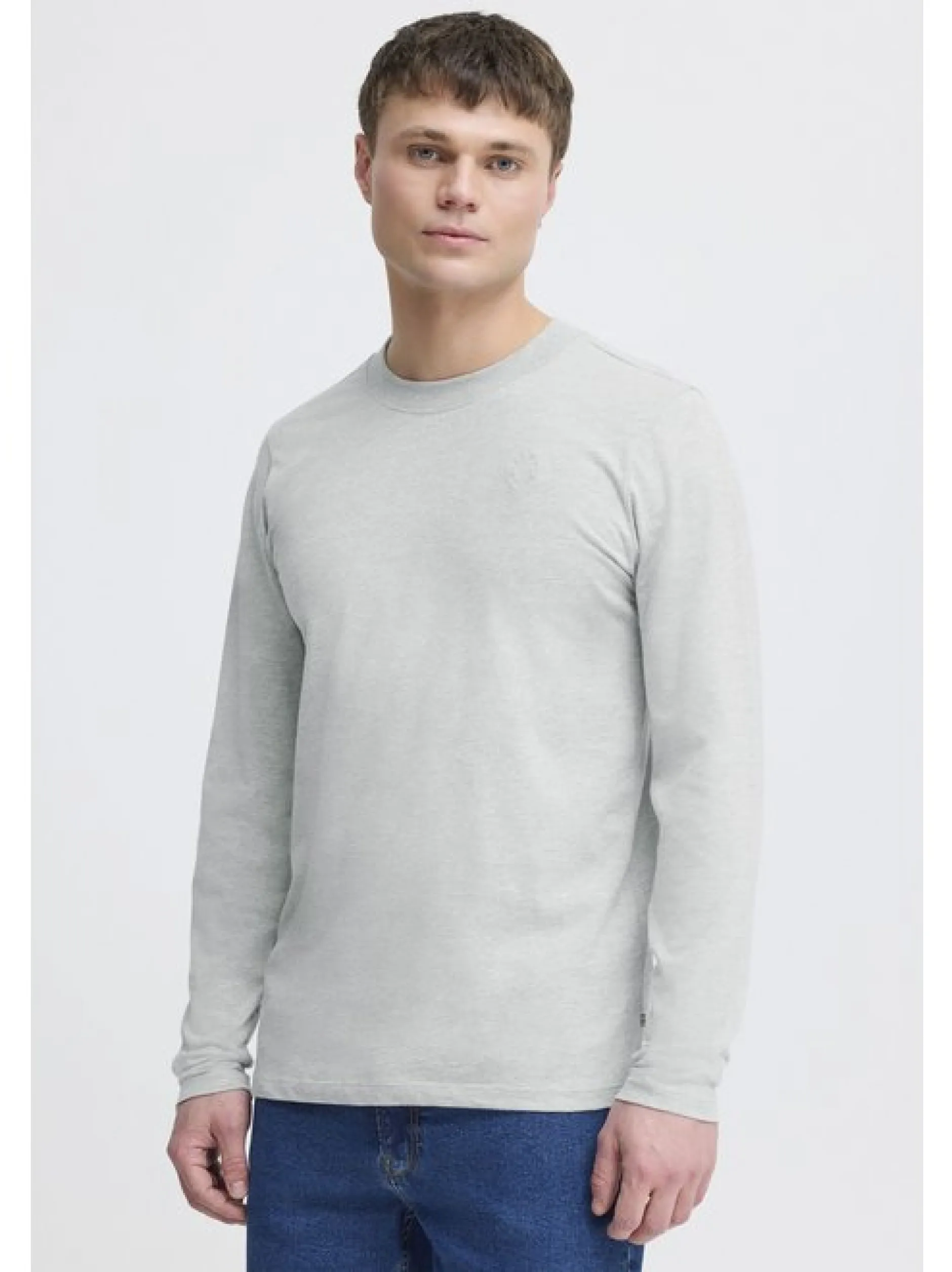 Solid Herren Langarmshirt - SDOdatten in grau schwarz