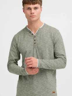 Solid Herren Langarmshirt - SDBelagos in oliv