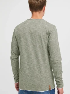Solid Herren Langarmshirt - SDBelagos in oliv