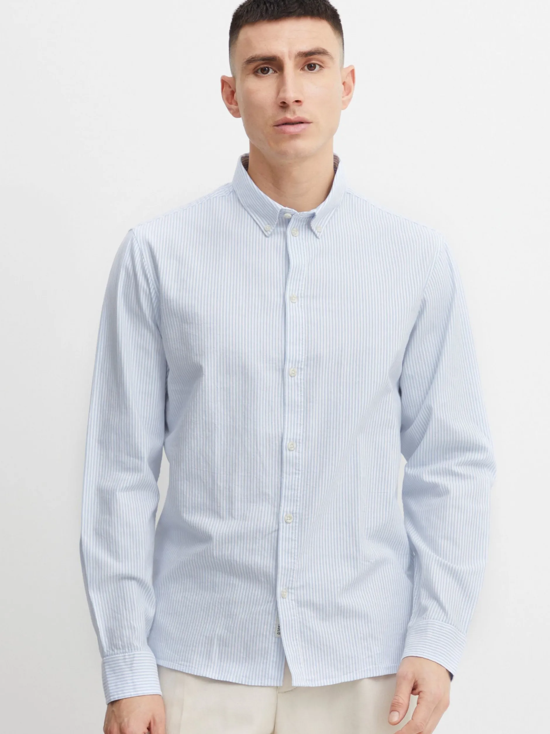 Solid Herren Langarmshirt - SDVal in hellblau