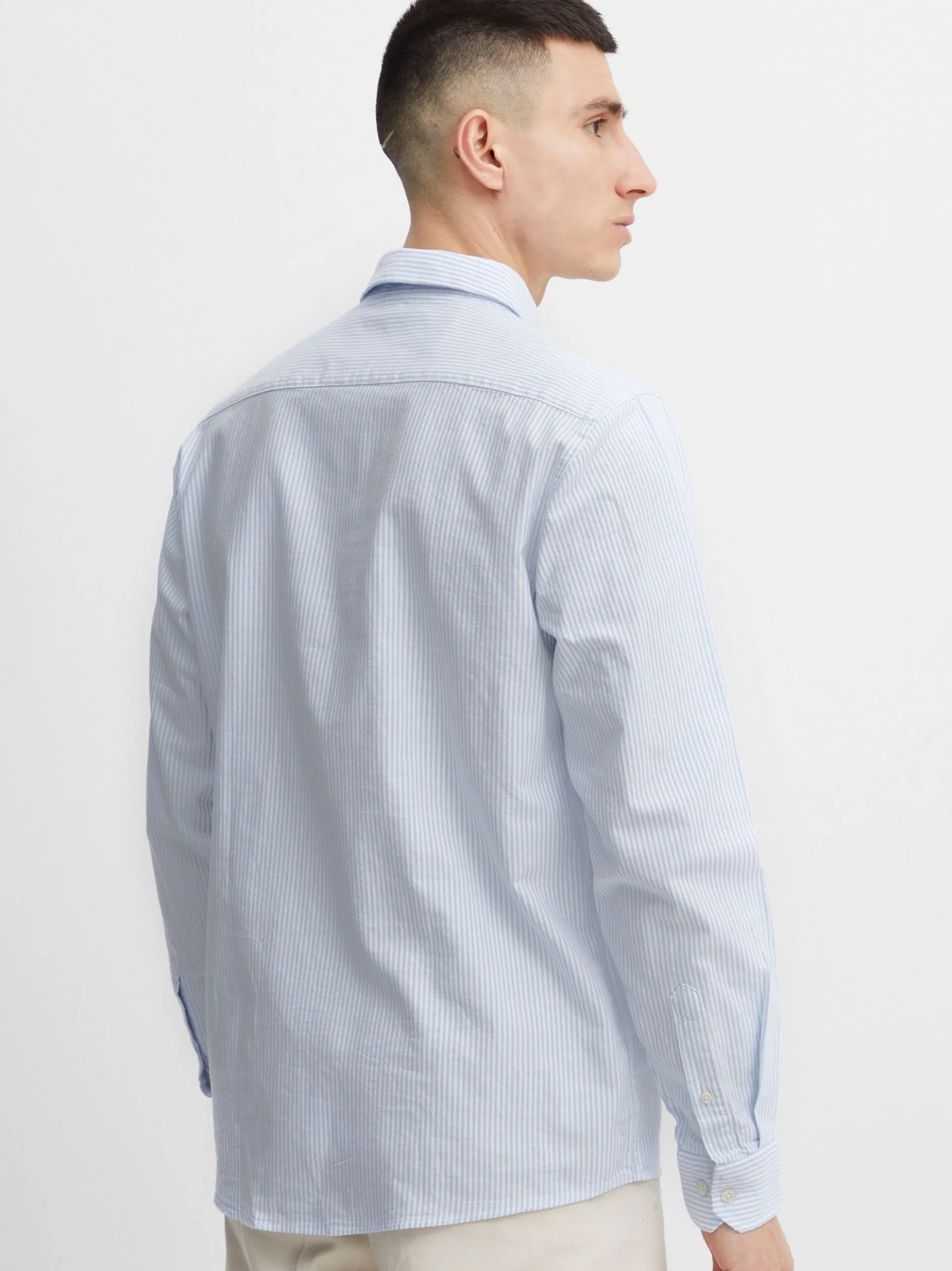 Solid Herren Langarmshirt - SDVal in hellblau