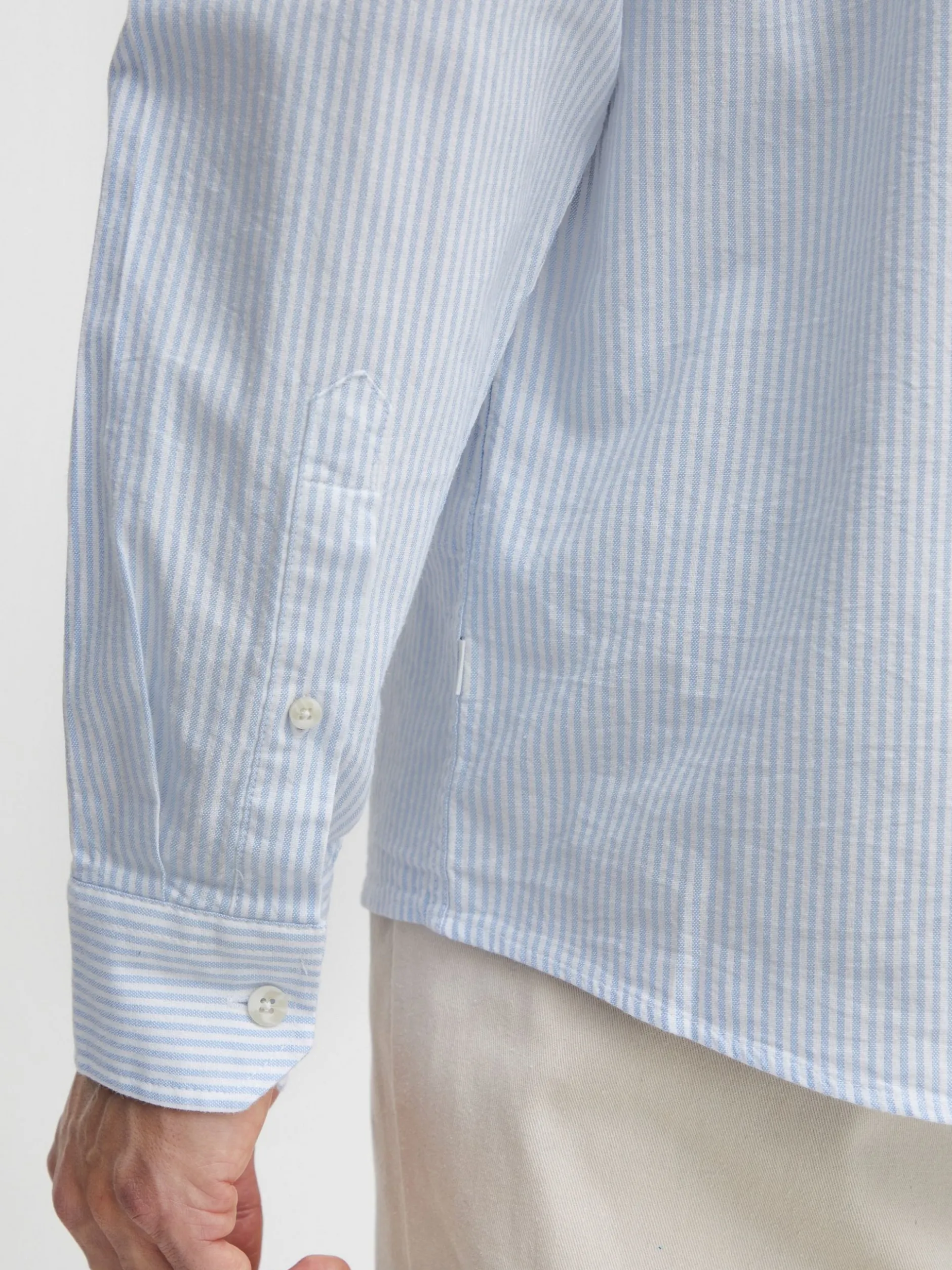 Solid Herren Langarmshirt - SDVal in hellblau