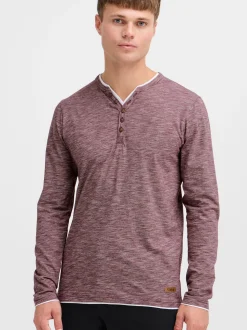 Solid Herren Langarmshirt - SDBelagos in rot
