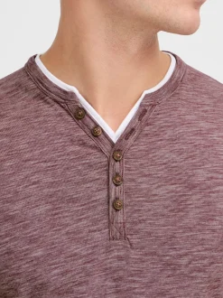 Solid Herren Langarmshirt - SDBelagos in rot