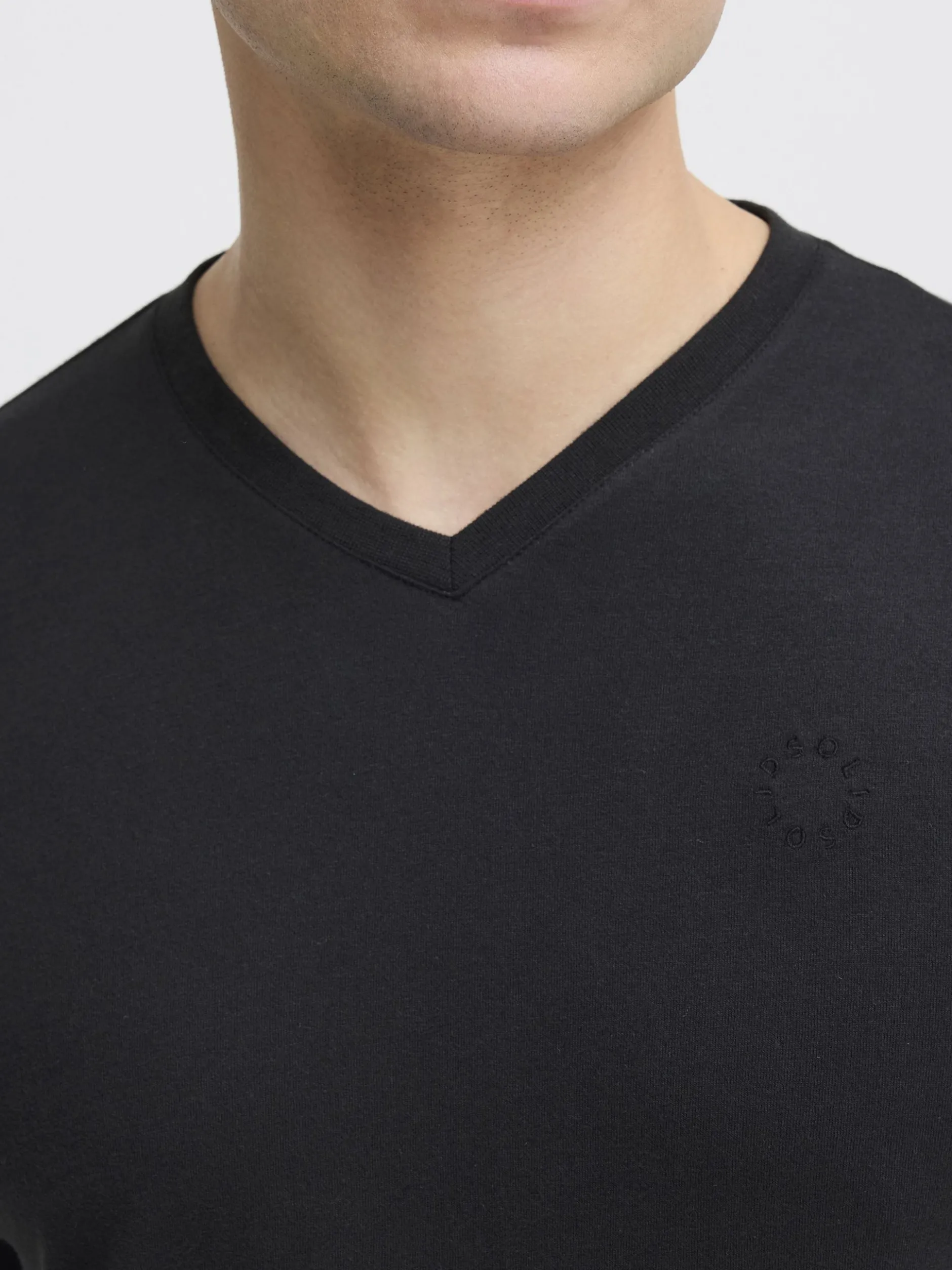 Solid Herren Langarmshirt - SDOdifan in schwarz