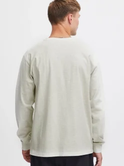 Solid Herren Langarmshirt - SDHammou in grau