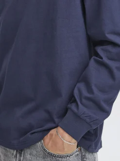 Solid Herren Langarmshirt - SDReynaldo in blau
