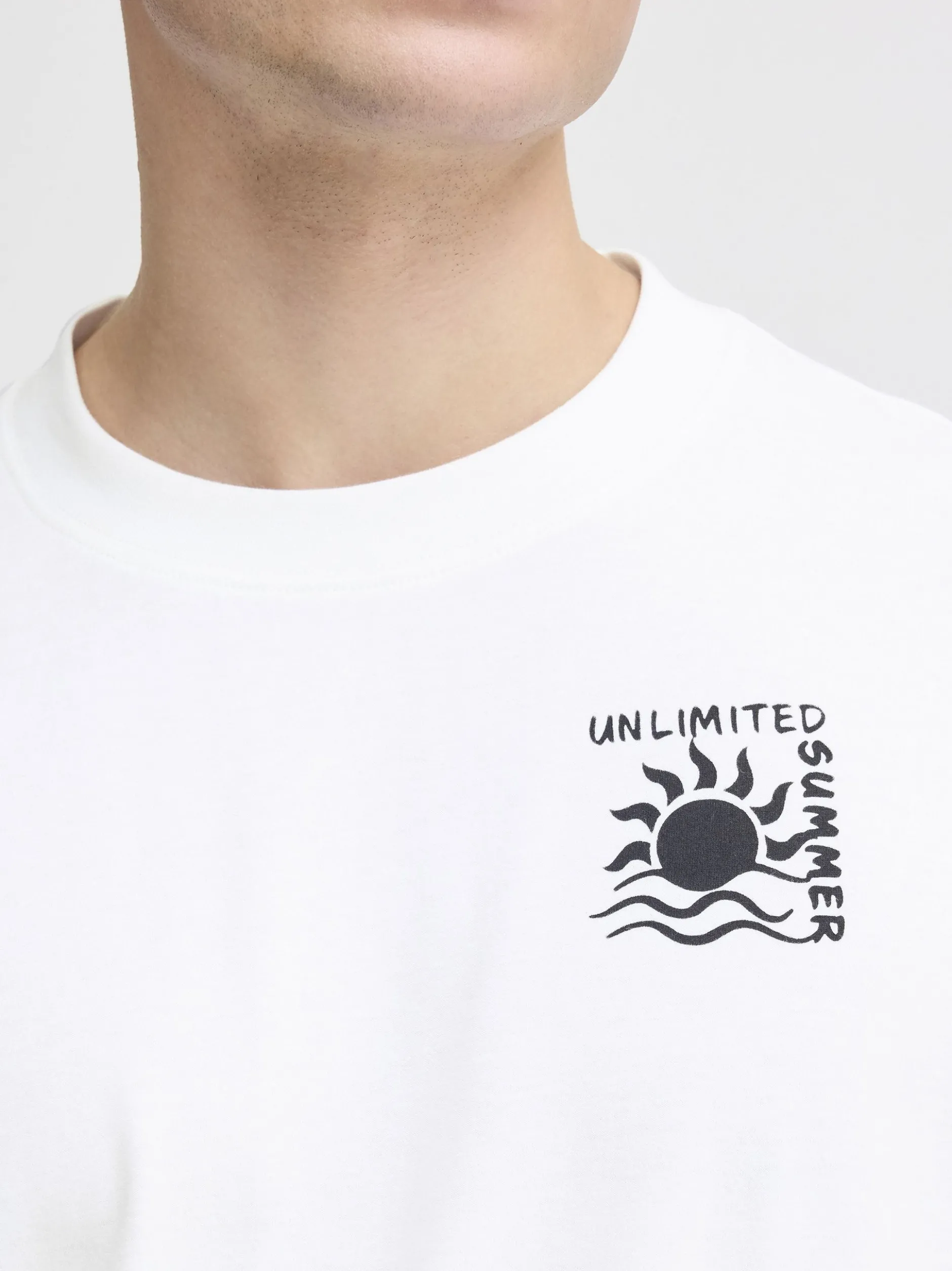 Solid Herren Langarmshirt - SDOdani in weiß