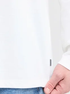 Solid Herren Langarmshirt - SDOdani in weiß