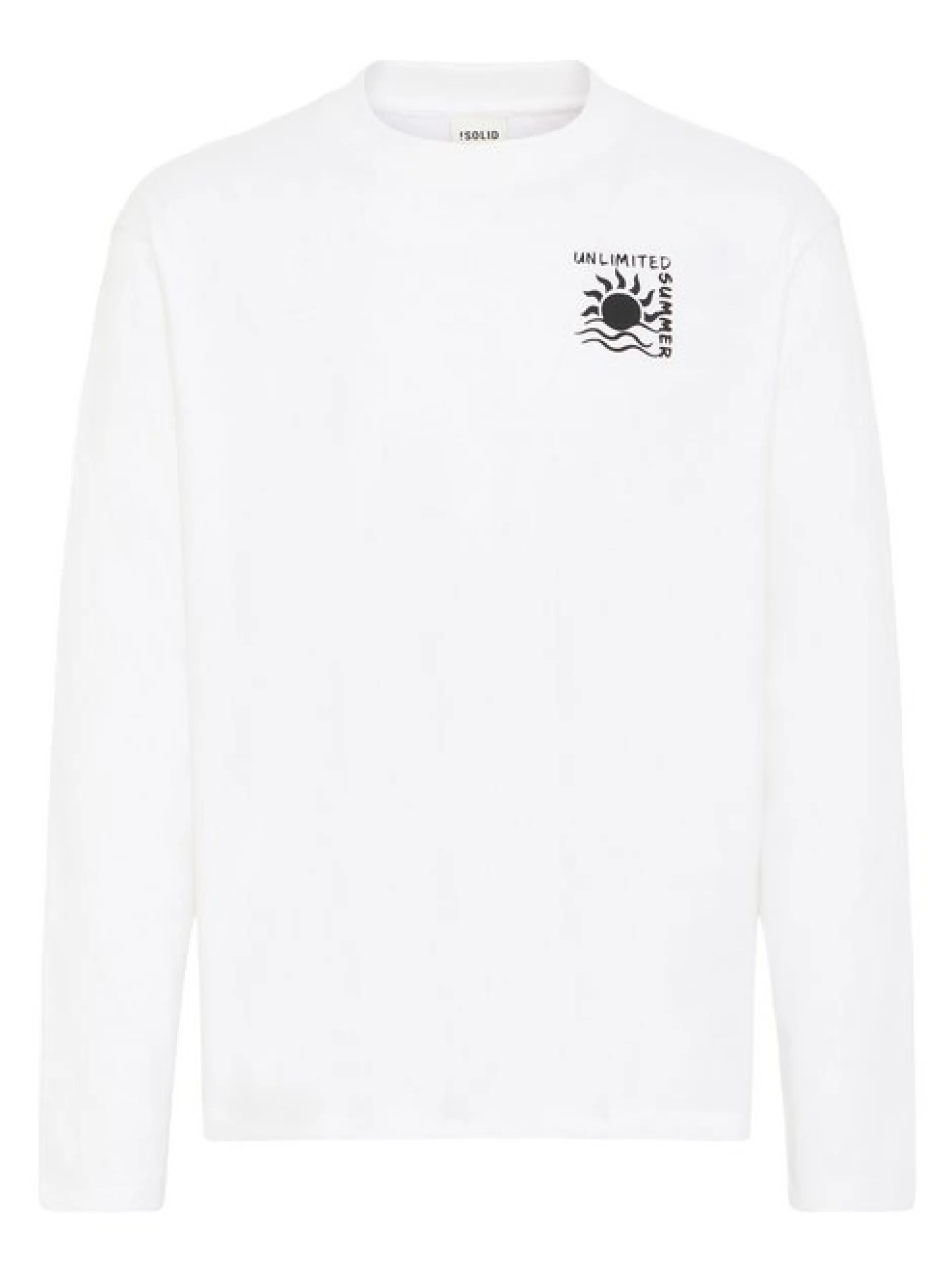 Solid Herren Langarmshirt - SDOdani in weiß