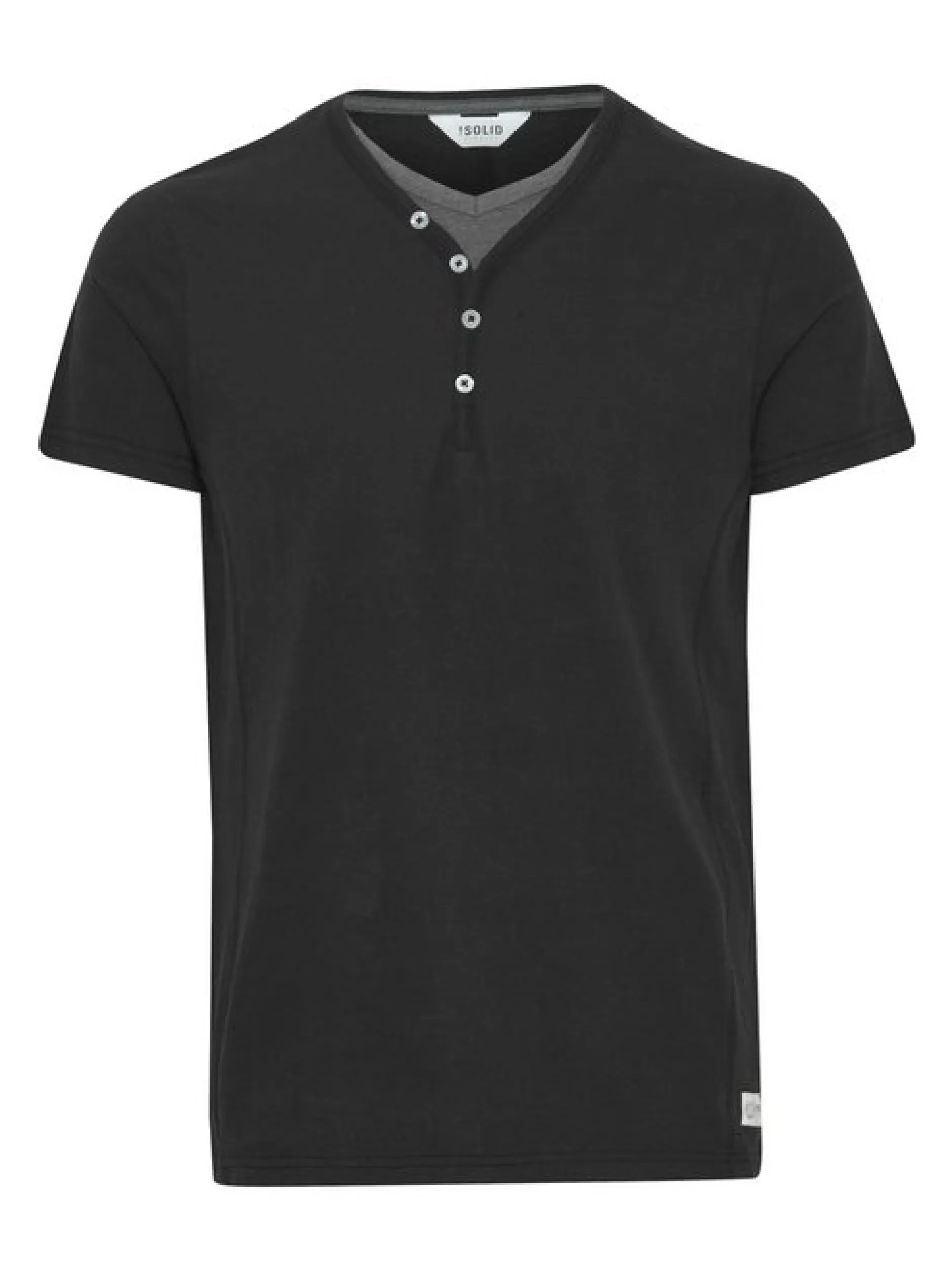 Solid Herren Layershirt - SDDorian in schwarz