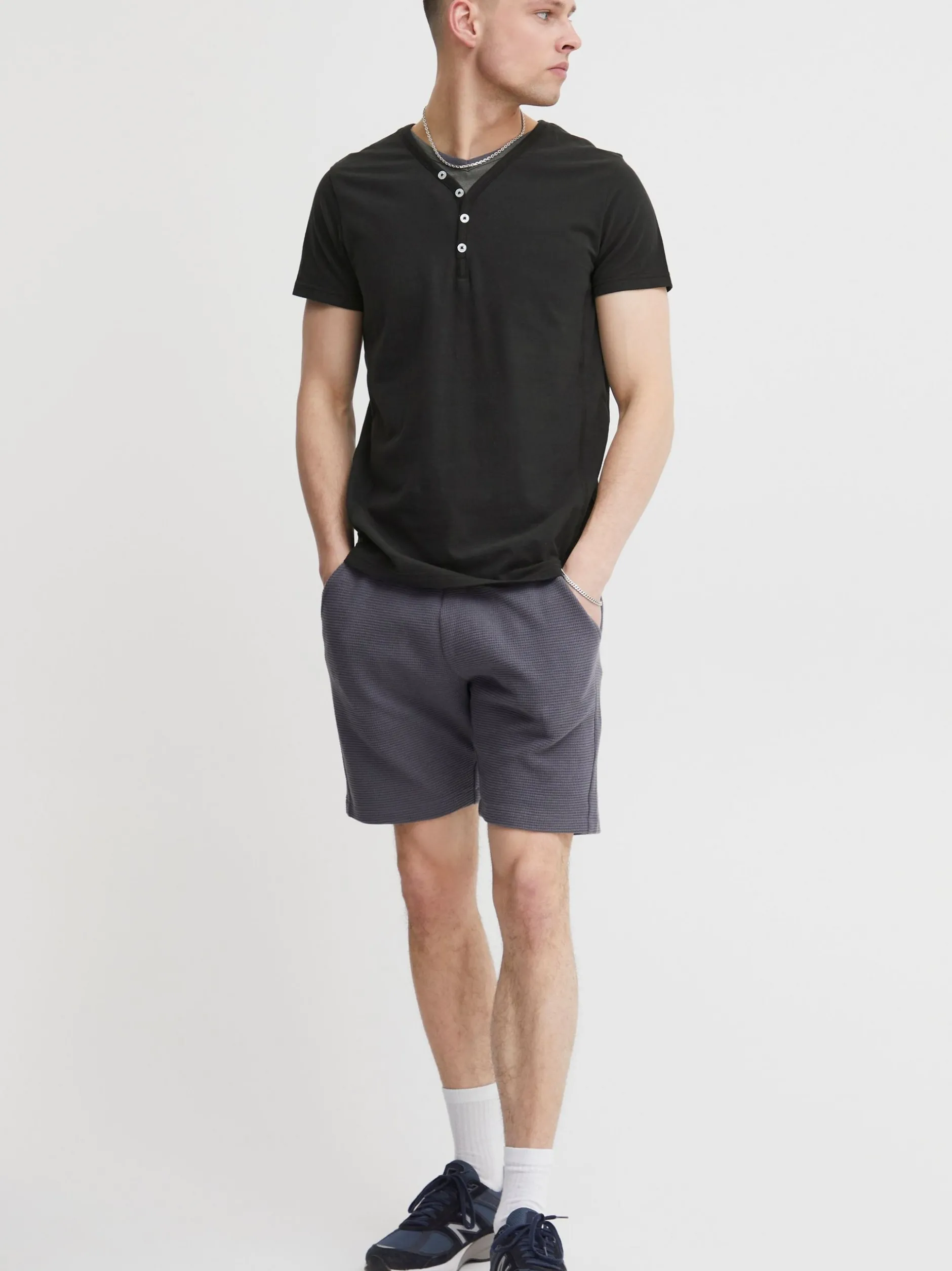 Solid Herren Layershirt - SDDorian in schwarz