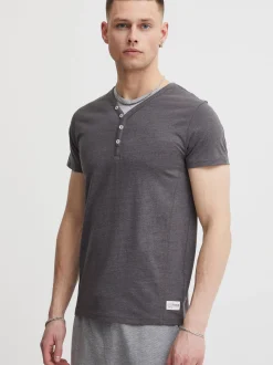 Solid Herren Layershirt - SDDorian in grau