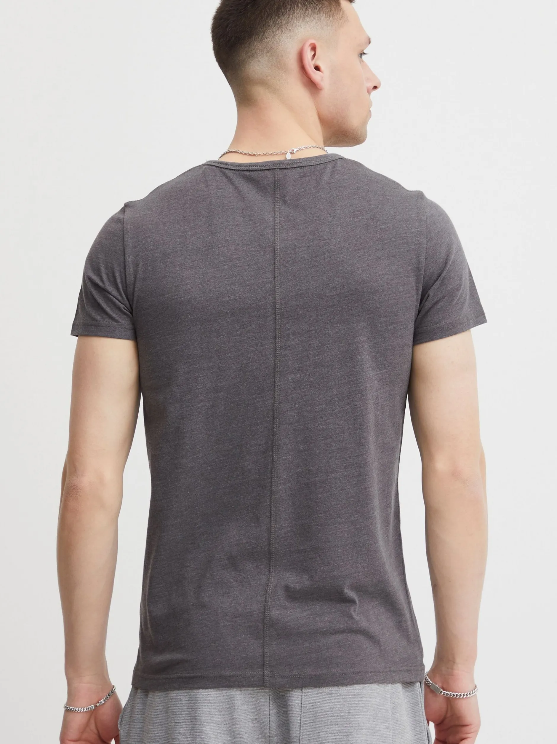 Solid Herren Layershirt - SDDorian in grau