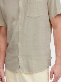 Solid Herren Leinenhemd - SDAllan in beige