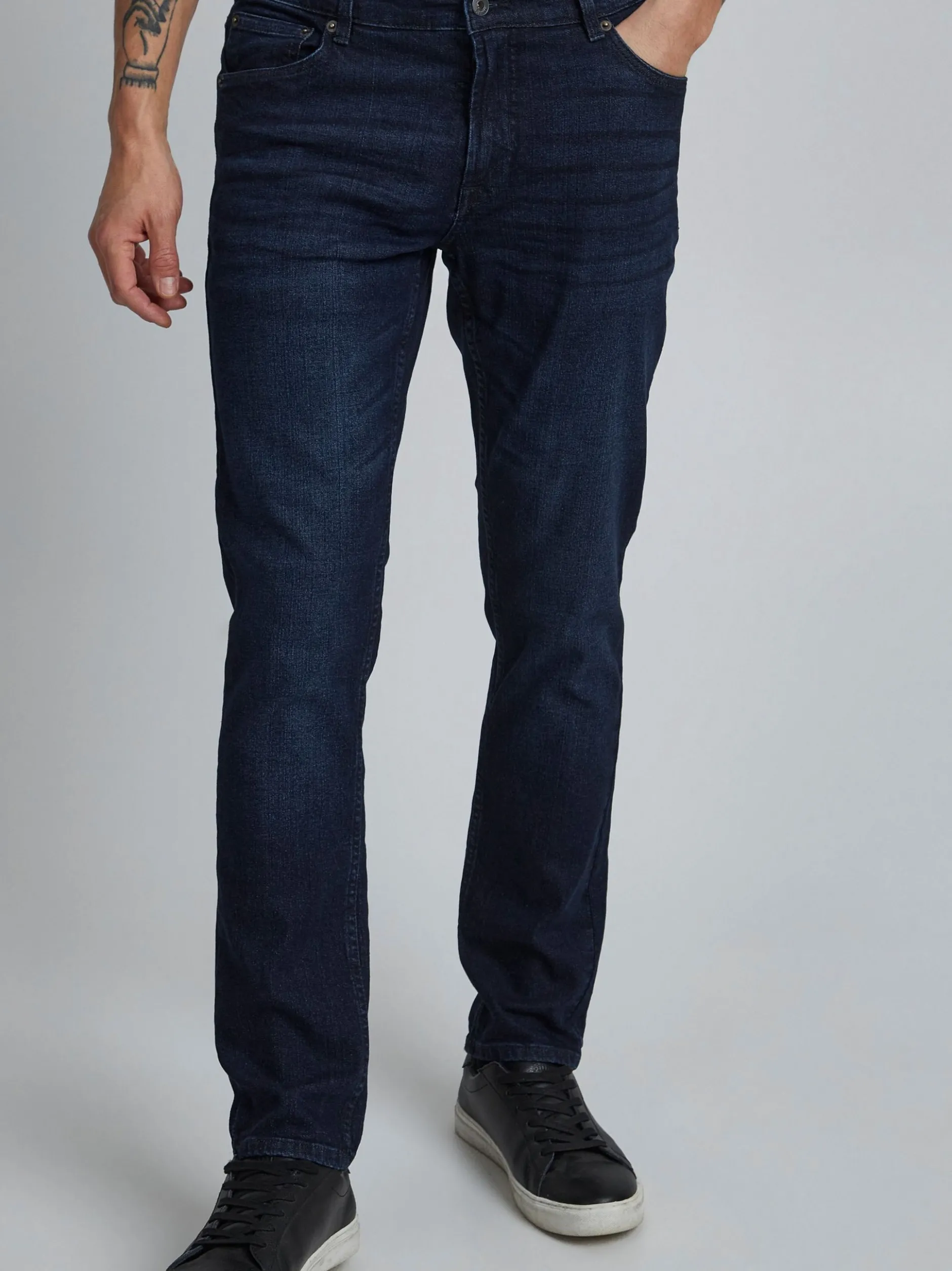Solid Herren 5-Pocket-Jeans - SDJoy in dark stone